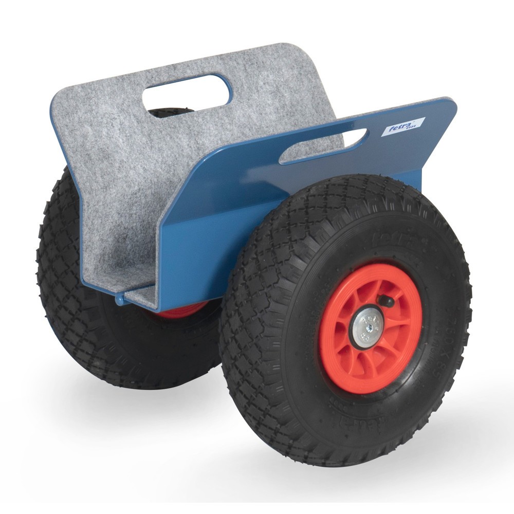 Imagen del producto: rodillo de placa fetra® con mordazas de sujeción, capacidad de carga 250 kg, anchura de sujeción 30-95 mm, bandajes de aire