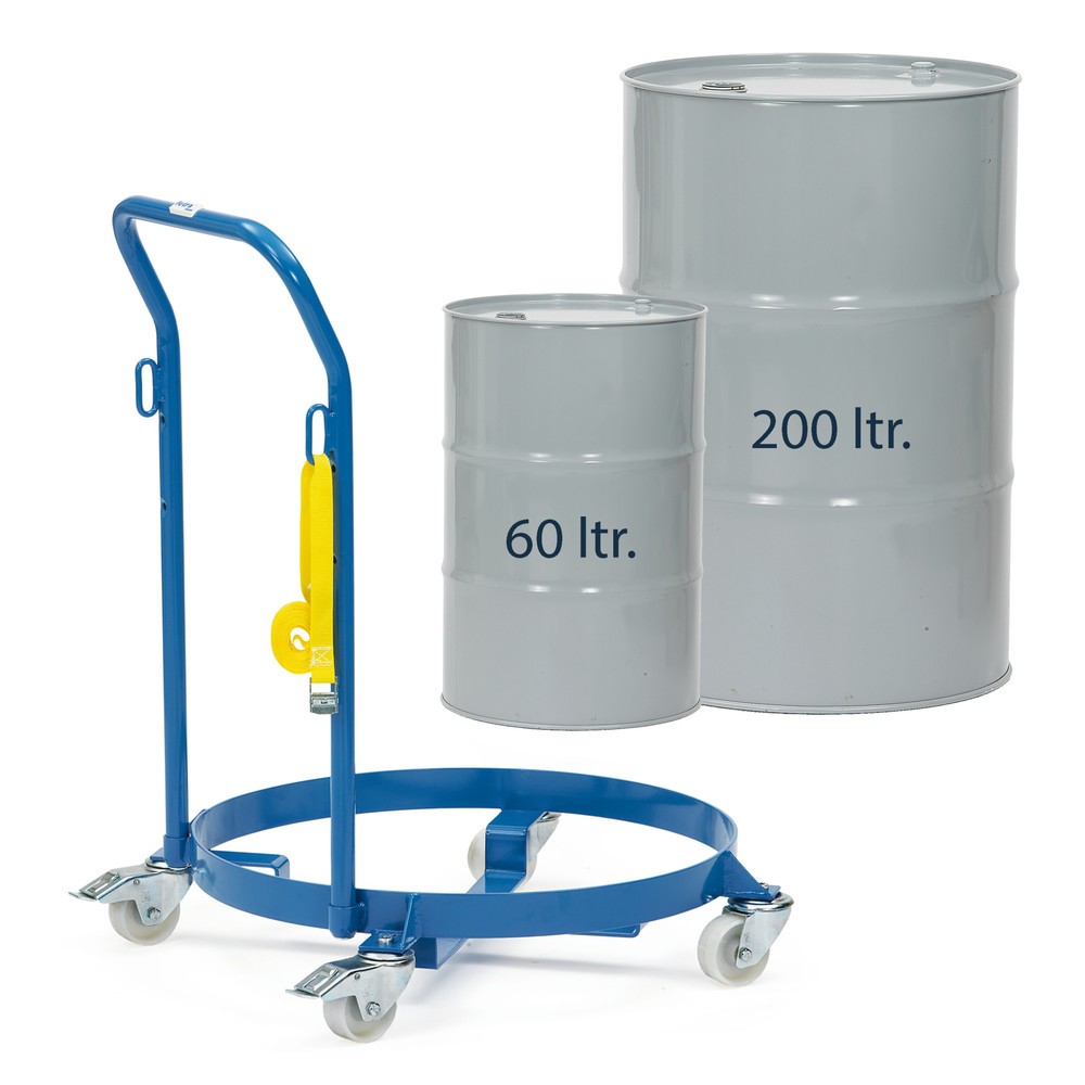 Número de imagen del producto 2: Rodillo de tambor fetra®, capacidad de carga 250 kg, abierto, con manillar