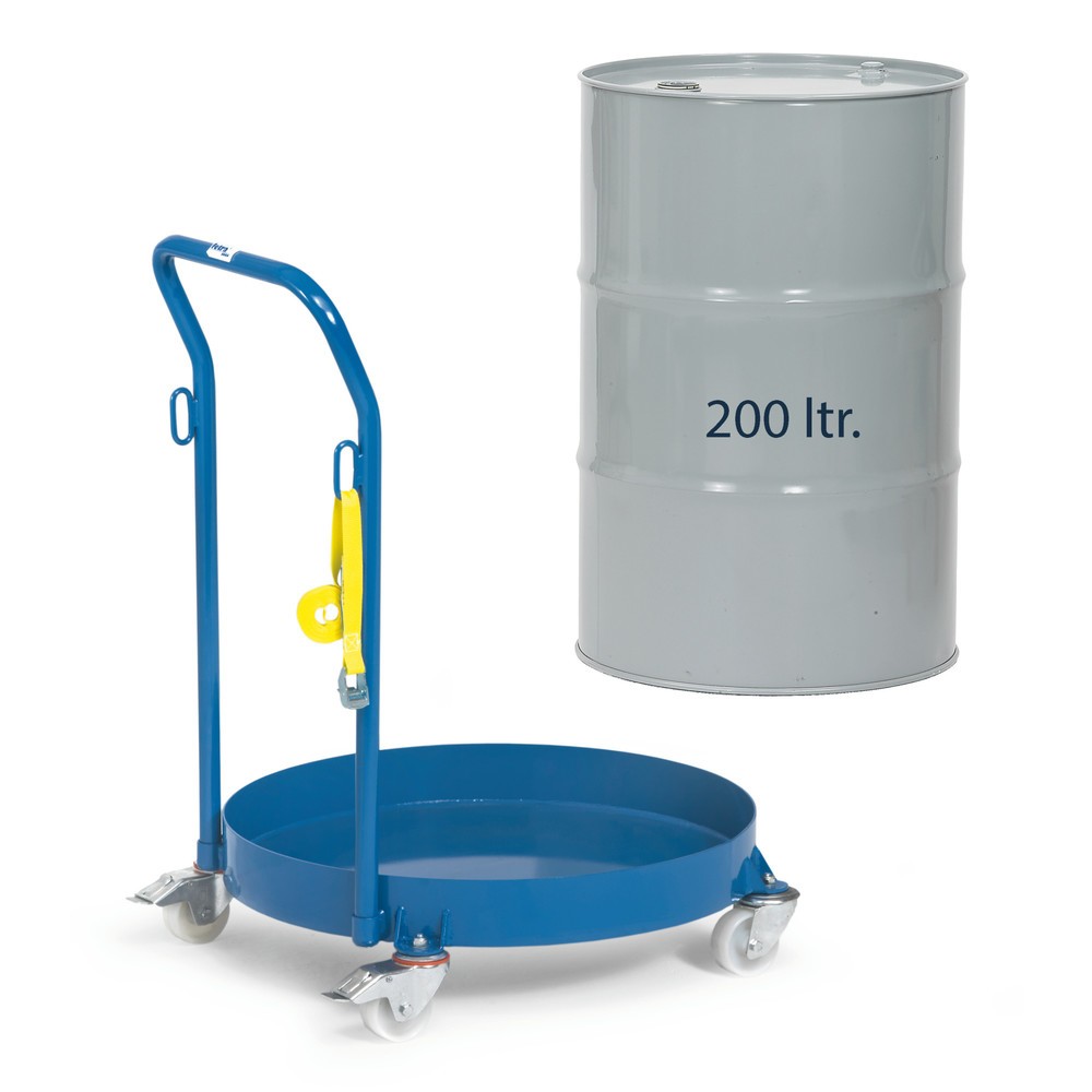 Número de imagen del producto 2: Rodillo de tambor fetra®, capacidad de carga 250 kg, cerrado, con manillar