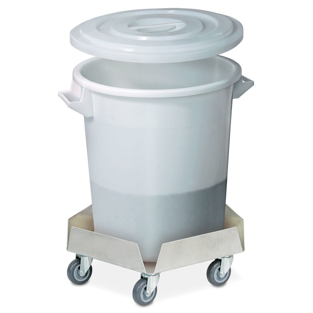 Número de imagen del producto 2: Rodillo de transporte para toneladas redondas de hasta 100 litros, capacidad de carga 250 kg, aluminio