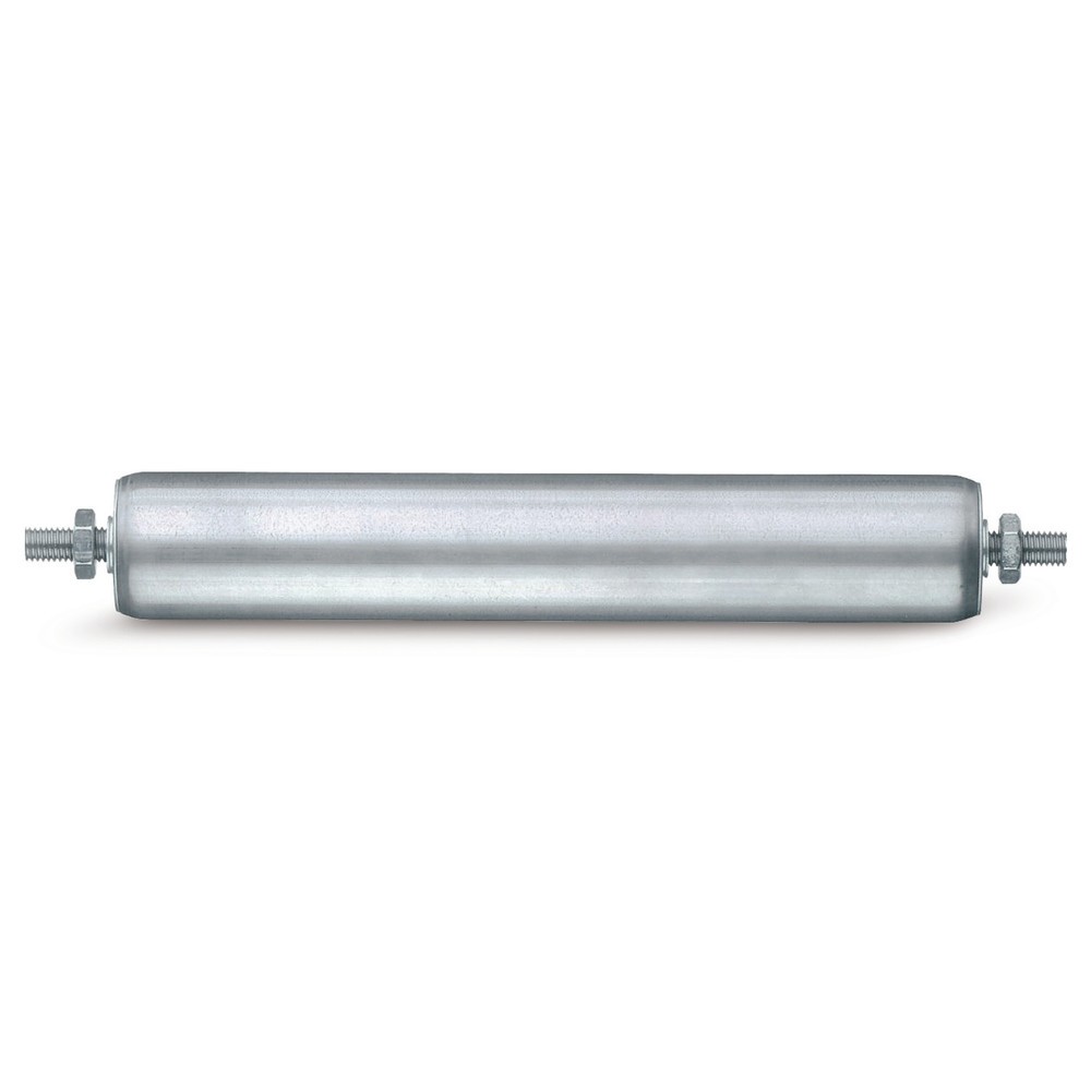 Imagen del producto: Rodillo portante para vías de rodillos, acero, eje con resorte, Ø 50 mm, longitud 200 mm CC 150 kg