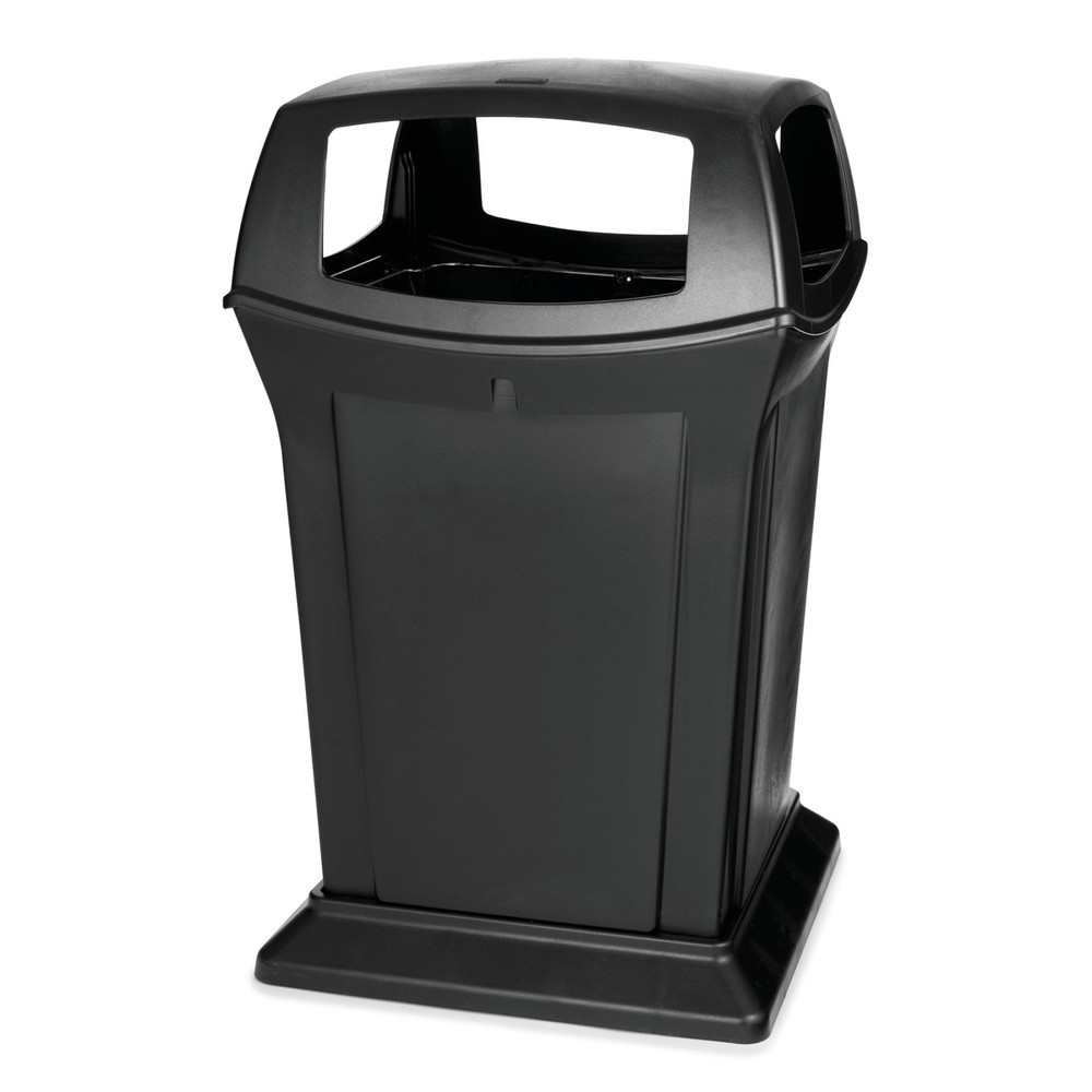 Número de imagen del producto 1: Rubbermaid Ranger® - cubo de basura (4 aberturas, 170,3 litros), color negro