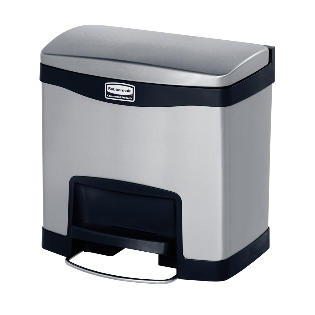 Imagen del producto: Rubbermaid Slim Jim® - Papelera con pedal (15 L), color negro