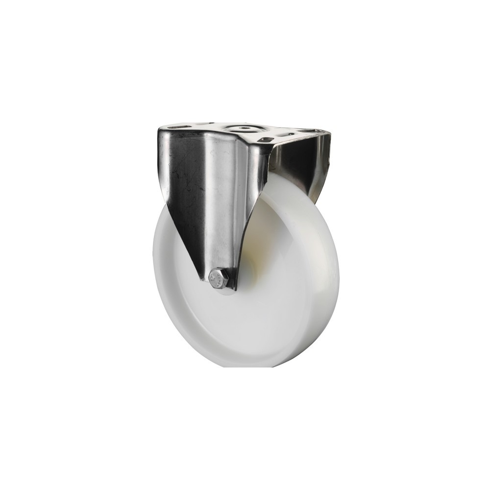 Imagen del producto: Rueda de transporte de plástico, rueda de carga, cojinete de fricción, pletina, Ø x ancho 80 x 30 mm, CC 100 kg