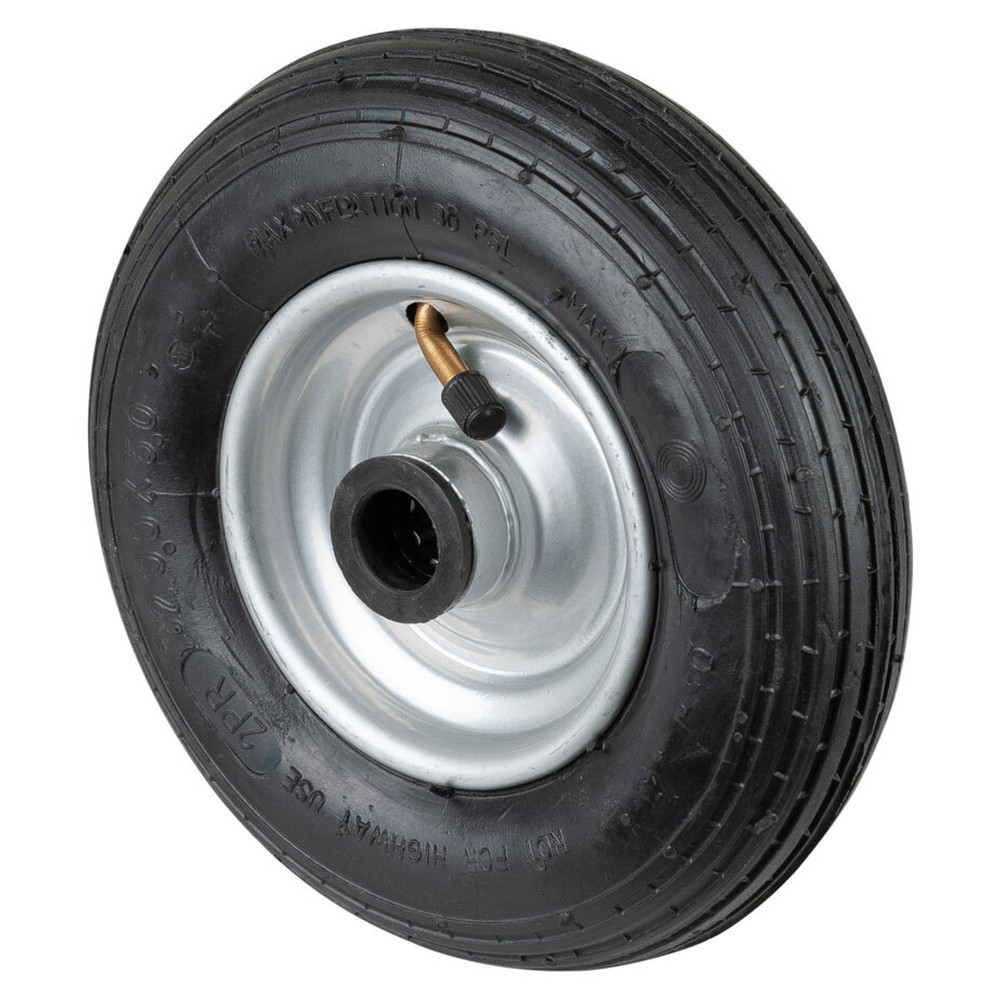 Imagen del producto: Rueda neumática, perfil ranurado, cojinetes, Ø x ancho 200 x 50 mm, CC 80 kg