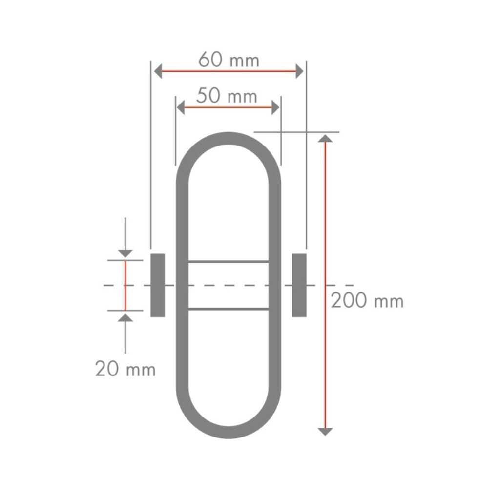 Rueda neumática, perfil ranurado, cojinetes, Ø x ancho 200 x 50 mm, CC 80 kg Número de imagen del producto 2: Rueda neumática, perfil ranurado, cojinetes, Ø x ancho 200 x 50 mm, CC 80 kg