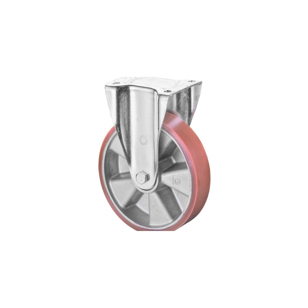 Imagen del producto: Rueda para cargas pesadas Prothane® de poliuretano fundido, rueda de carga, rodamiento de bolas, pletina, Ø x ancho 100 x 40 mm, CC 280 kg