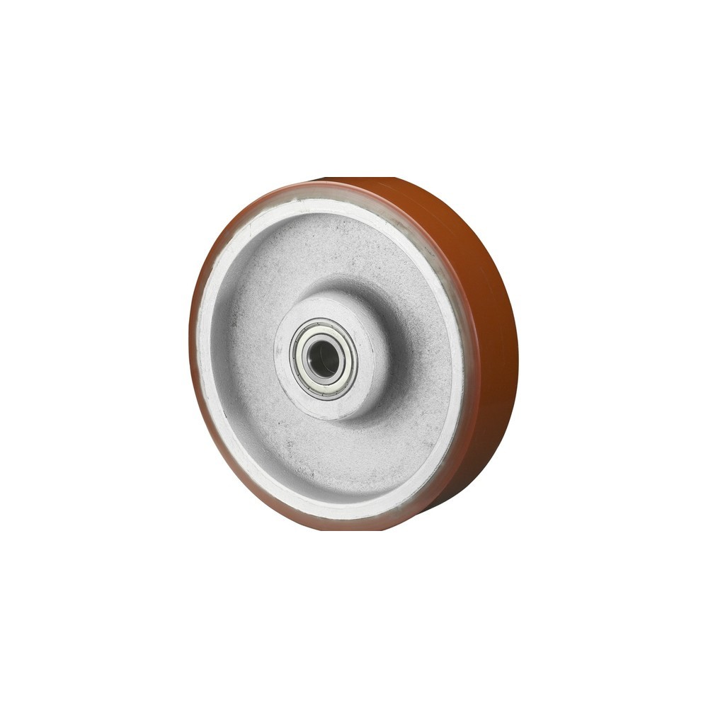 Imagen del producto: Rueda Prothane® de poliuretano fundido, rodamiento de bolas, Ø x ancho 100 x 50 mm, CC 400 kg