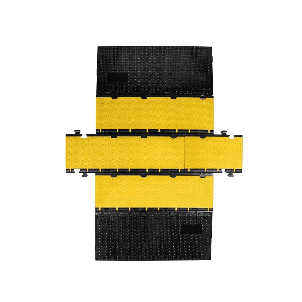 Número de imagen del producto 4: Salvacables Defender® MIDI 3 2D de Adam Hall, Pieza central, 3 canales, negro/amarillo