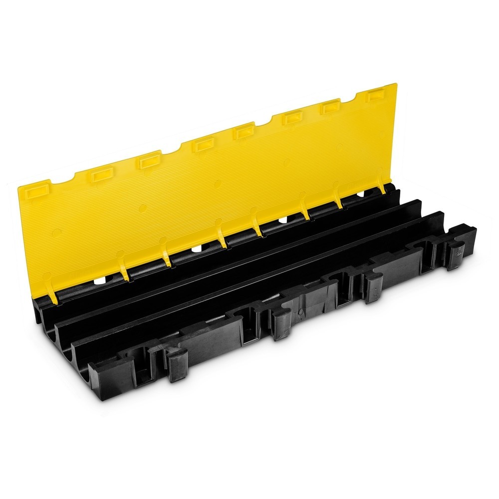 Número de imagen del producto 6: Salvacables Defender® MIDI 3 2D de Adam Hall, Pieza central, 3 canales, negro/amarillo