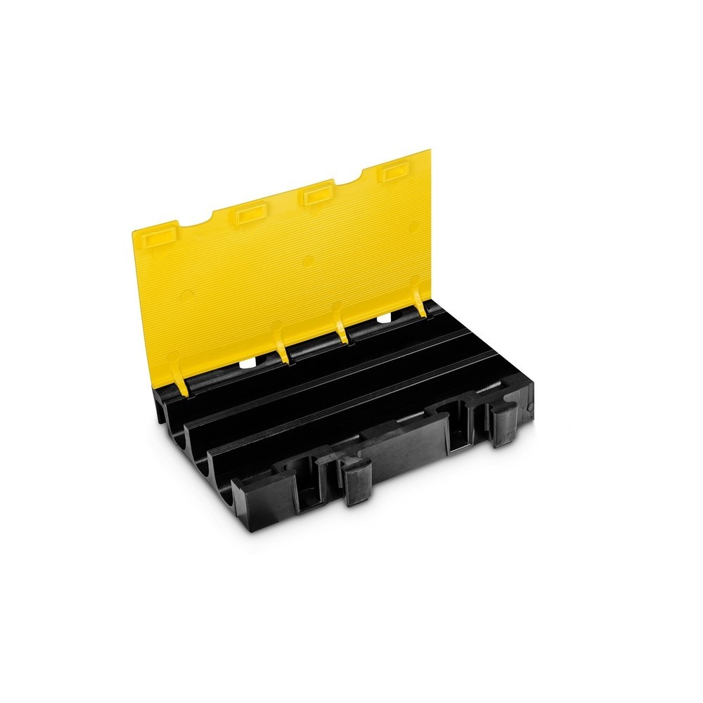 Número de imagen del producto 3: Salvacables Defender® MIDI 3 2D de Adam Hall, Pieza central, 3 canales, negro/amarillo, media versión