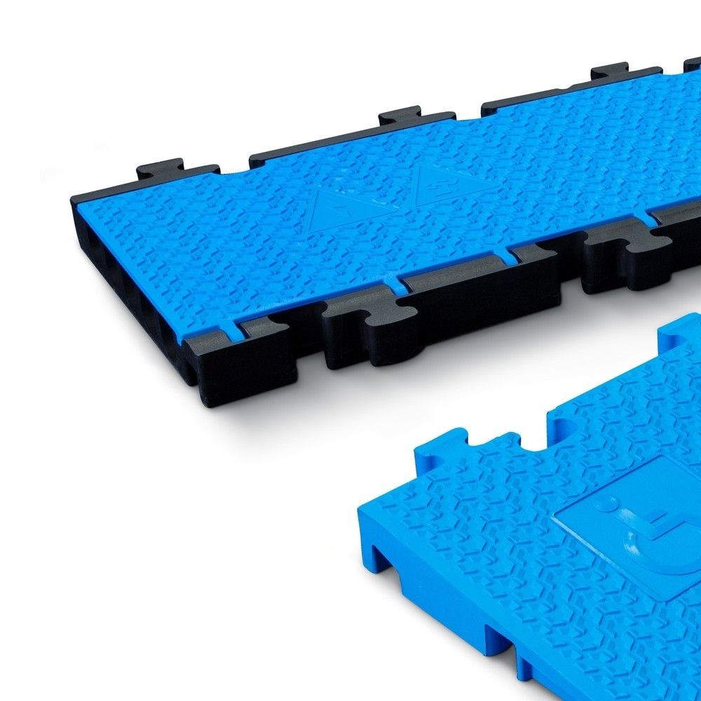 Número de imagen del producto 4: Salvacables Defender® MIDI 5 2D de Adam Hall, Juego de rampas para silla de ruedas, azul