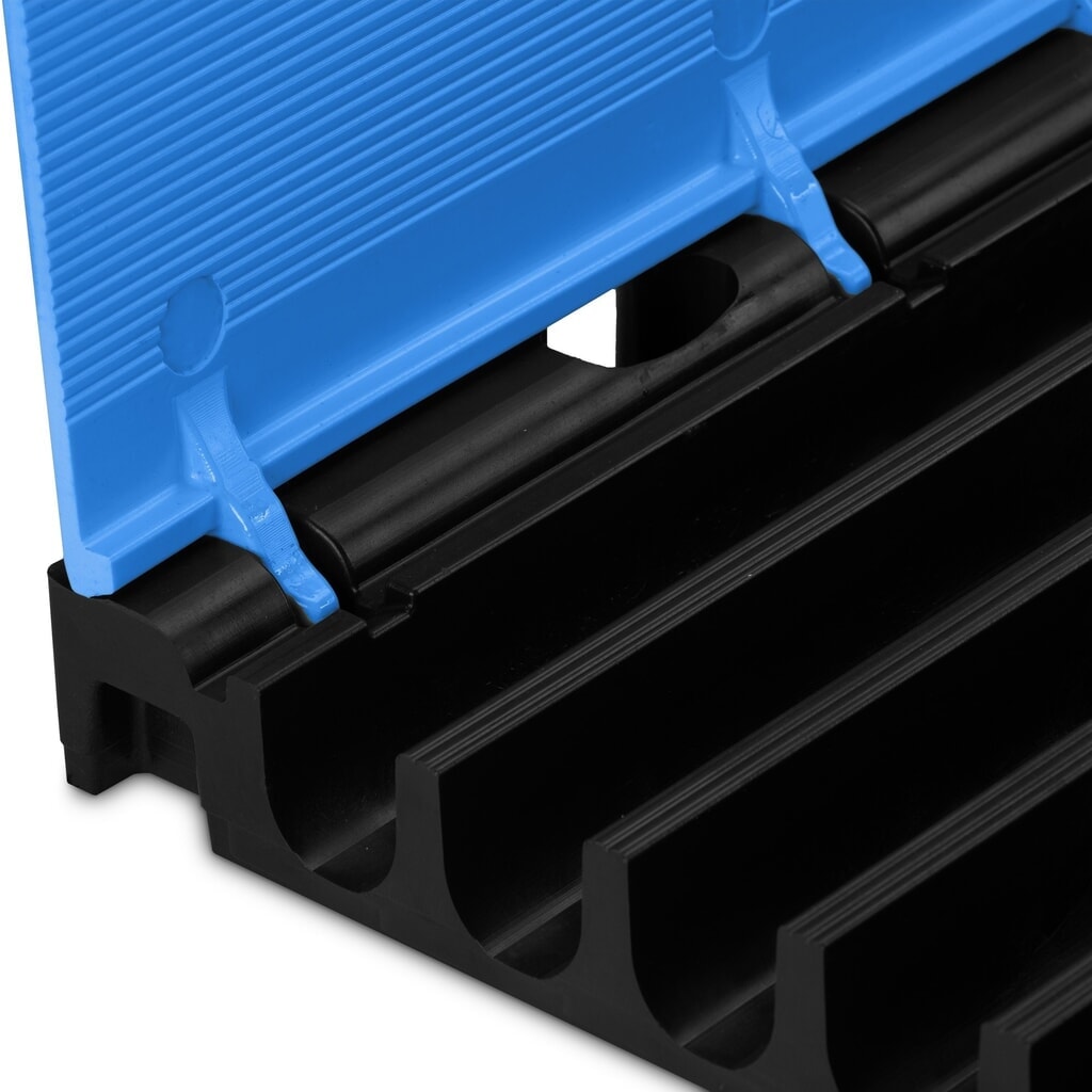 Salvacables Defender® MIDI 5 2D de Adam Hall, Pieza central, 5 canales, azul Número de imagen del producto 5: Salvacables Defender® MIDI 5 2D de Adam Hall, Pieza central, 5 canales, azul