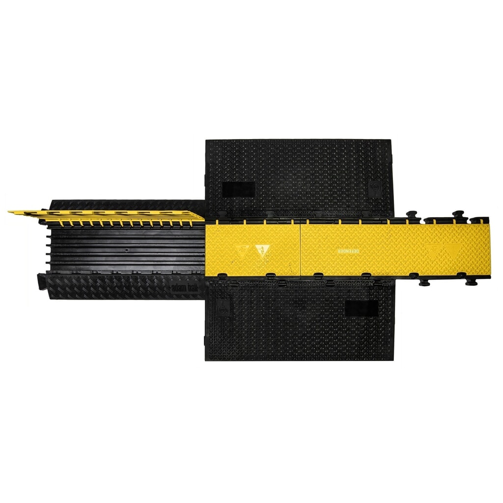 Salvacables Defender® MIDI 5 2D de Adam Hall, Pieza central, 5 canales, negro/amarillo Número de imagen del producto 4: Salvacables Defender® MIDI 5 2D de Adam Hall, Pieza central, 5 canales, negro/amarillo