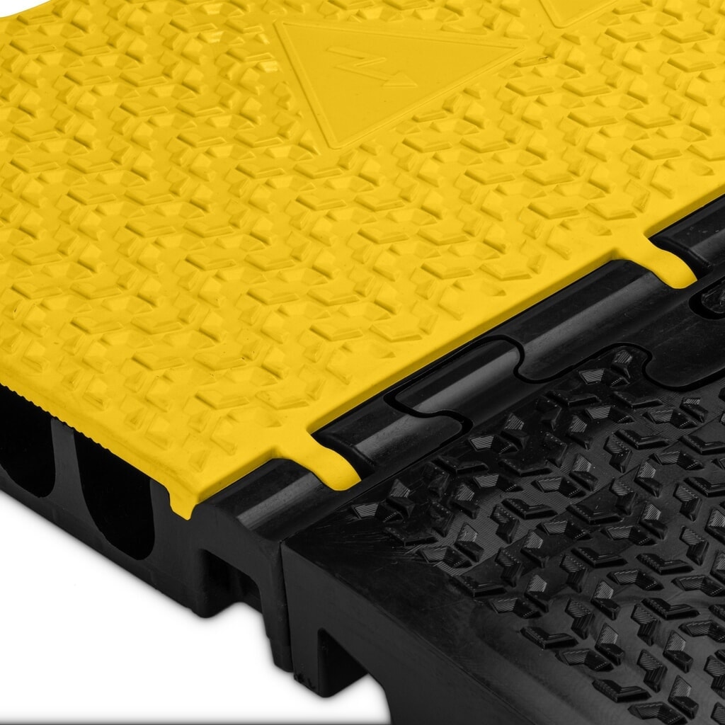 Número de imagen del producto 5: Salvacables Defender® MIDI 5 2D de Adam Hall, Pieza central, 5 canales, negro/amarillo