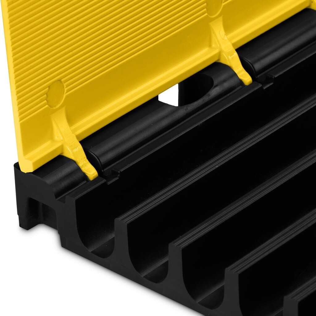 Número de imagen del producto 6: Salvacables Defender® MIDI 5 2D de Adam Hall, Pieza central, 5 canales, negro/amarillo