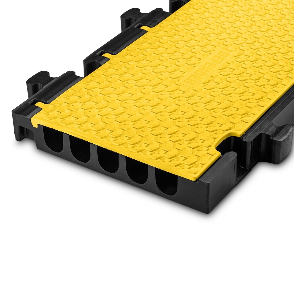 Número de imagen del producto 7: Salvacables Defender® MIDI 5 2D de Adam Hall, Pieza central, 5 canales, negro/amarillo