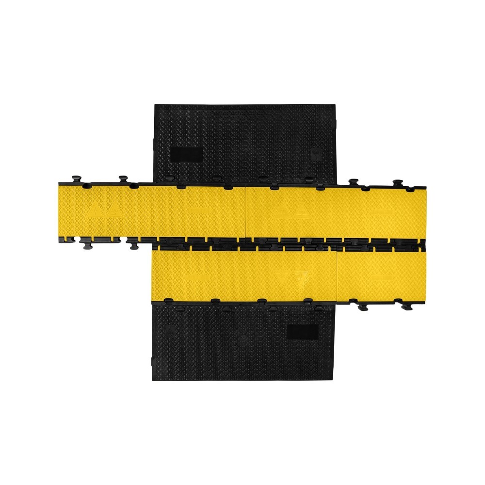 Número de imagen del producto 4: Salvacables Defender® MIDI 5 2D de Adam Hall, Pieza central, 5 canales, negro/amarillo, media versión