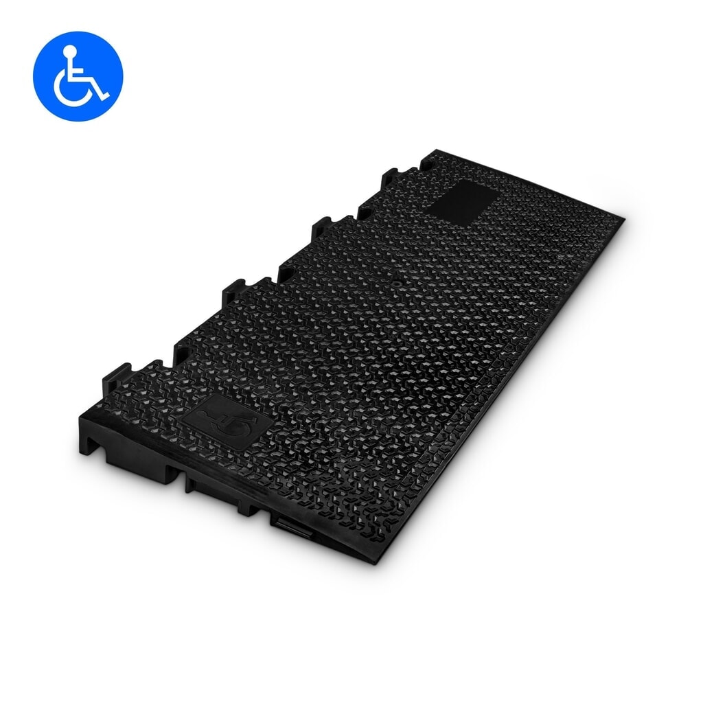 Salvacables Defender® MIDI 5 2D de Adam Hall, Rampa, negro Imagen del producto: Salvacables Defender® MIDI 5 2D de Adam Hall, Rampa, negro