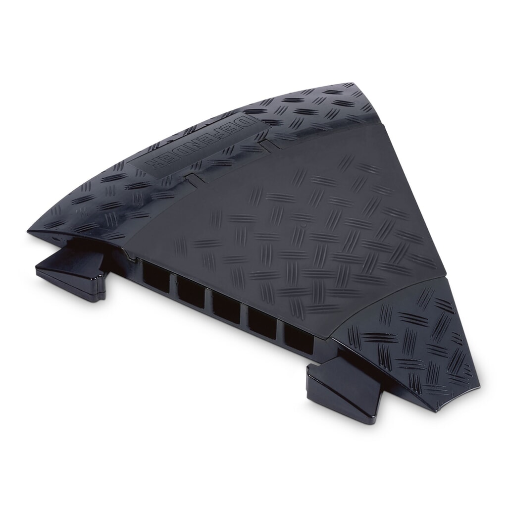 Salvacables Defender® MINI de Adam Hall, Curva 45° con conectores, 5 canales, negro Imagen del producto: Salvacables Defender® MINI de Adam Hall, Curva 45° con conectores, 5 canales, negro