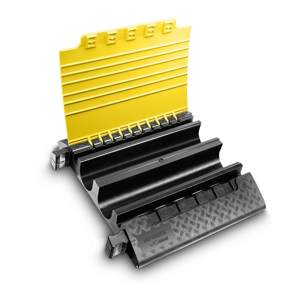 Salvacables Defender® ULTRA L de Adam Hall, 4 canales, negro/amarillo Número de imagen del producto 4: Salvacables Defender® ULTRA L de Adam Hall, 4 canales, negro/amarillo