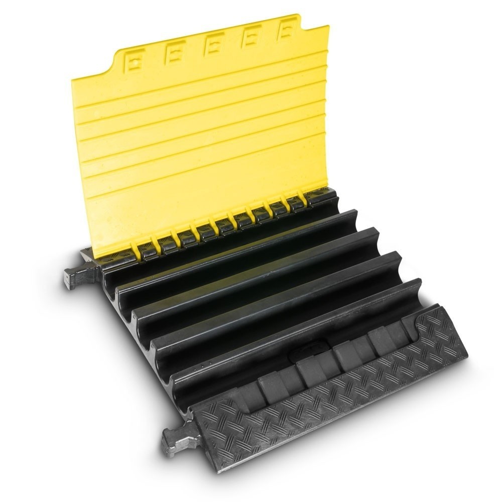 Número de imagen del producto 4: Salvacables Defender® XXL de Adam Hall, 5 canales, negro/amarillo
