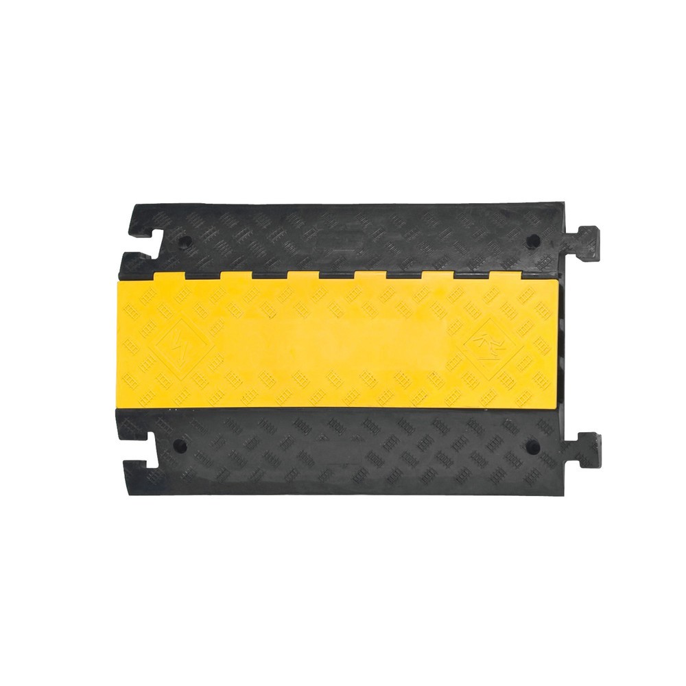 Número de imagen del producto 1: Salvacables, encajable, elemento normal, negro/amarillo