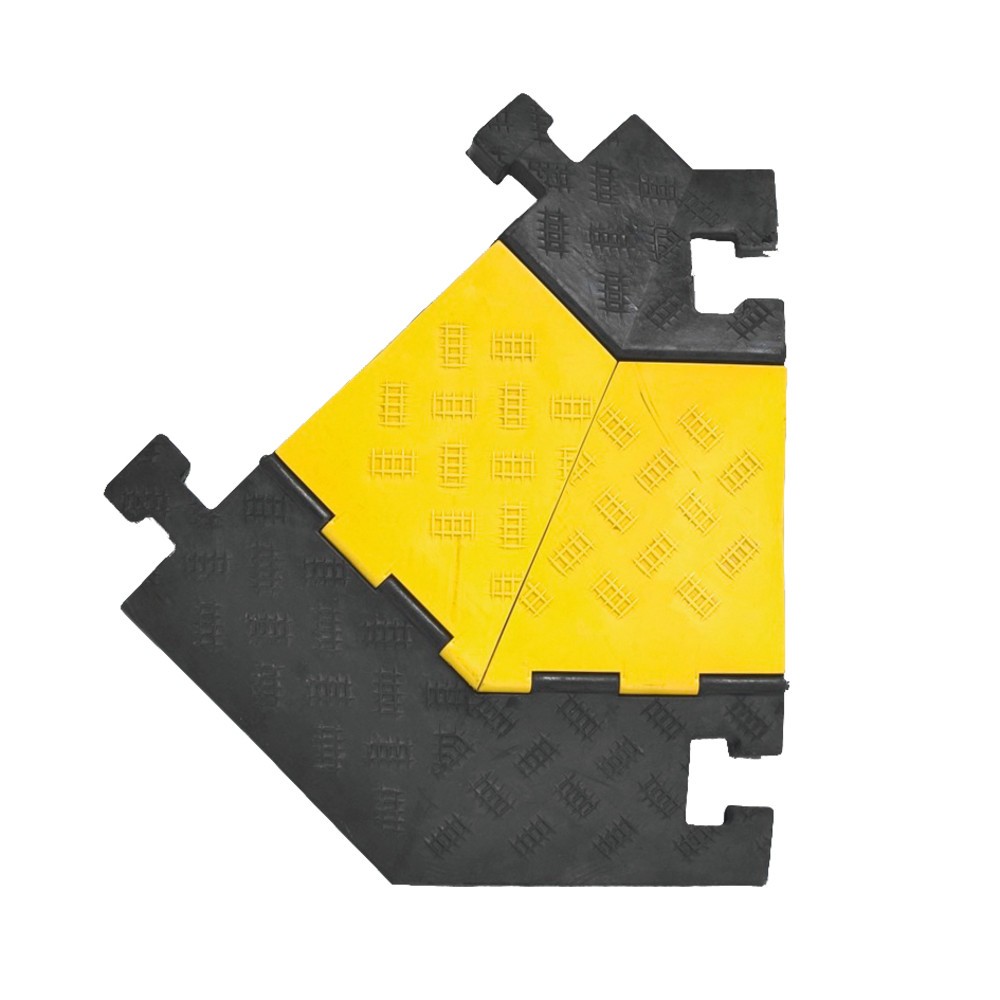 Número de imagen del producto 1: Salvacables, encajable, ángulo izquierdo, negro/amarillo
