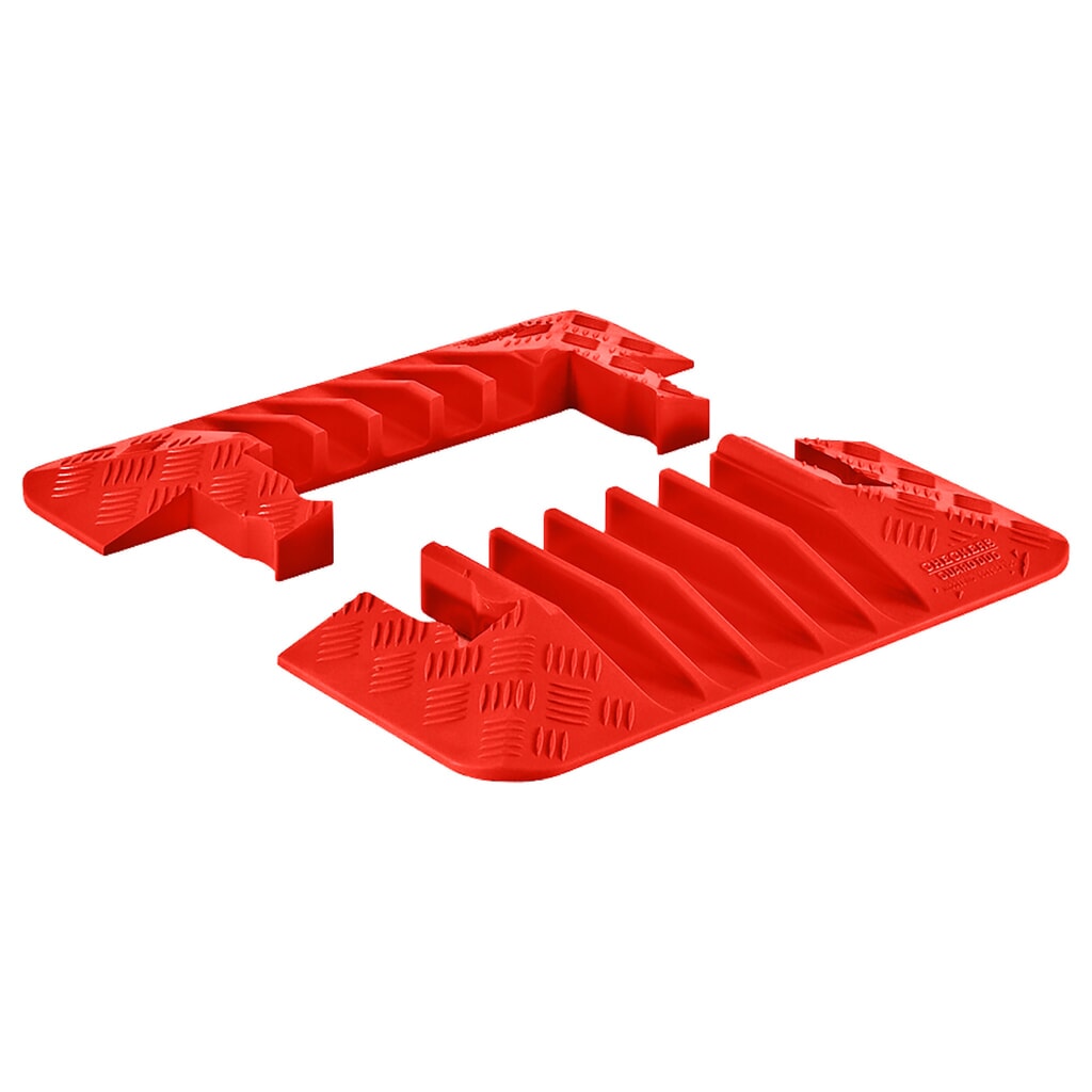 Salvacables Justrite® Guard Dog®, elemento de cierre, 5 canales, LxA 220 x 500 mm, naranja Imagen del producto: Salvacables Justrite® Guard Dog®, elemento de cierre, 5 canales, LxA 220 x 500 mm, naranja