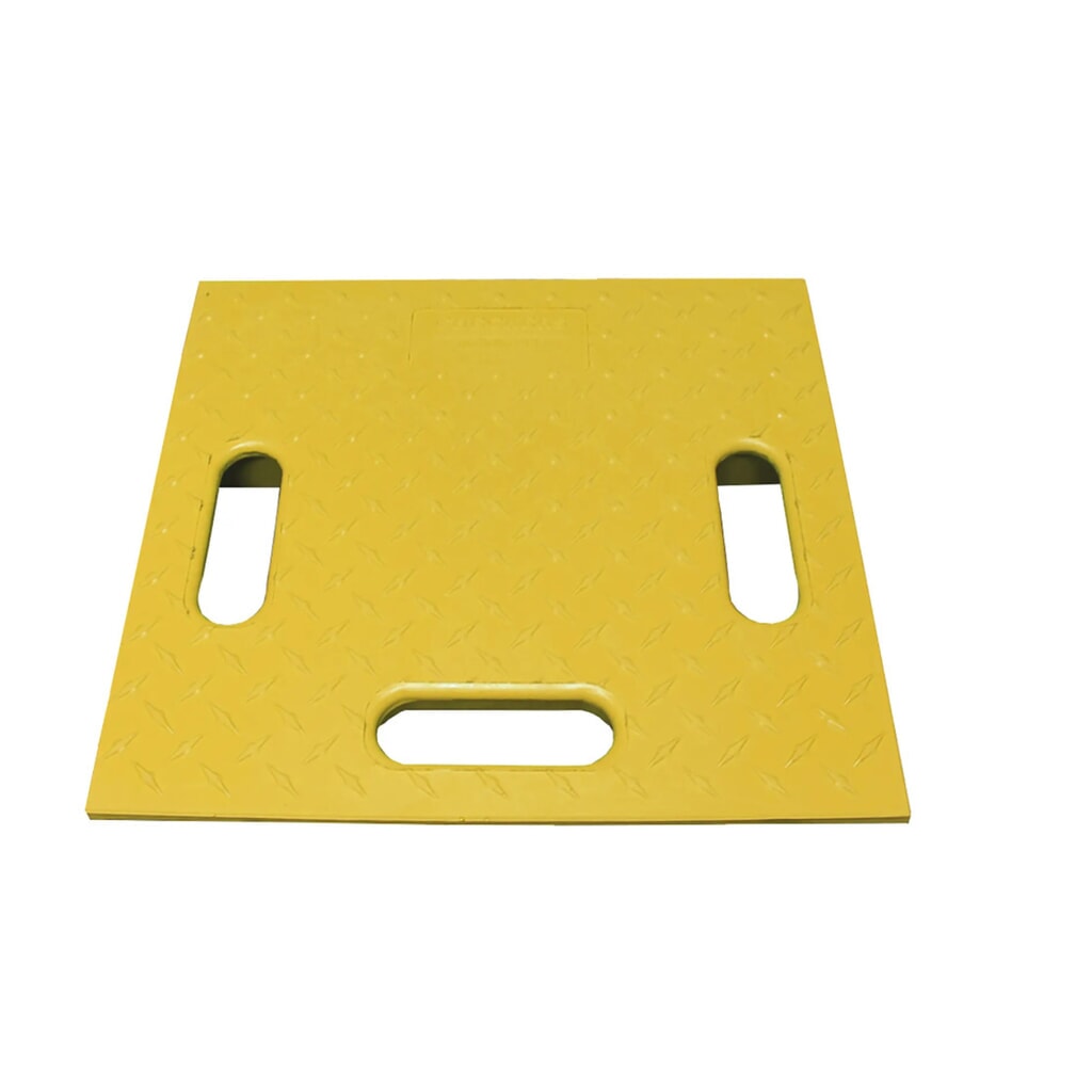 Salvamangueras Justrite® Diamondback®, rampa, LxA 260 x 410 mm, amarillo Imagen del producto: Salvamangueras Justrite® Diamondback®, rampa, LxA 260 x 410 mm, amarillo