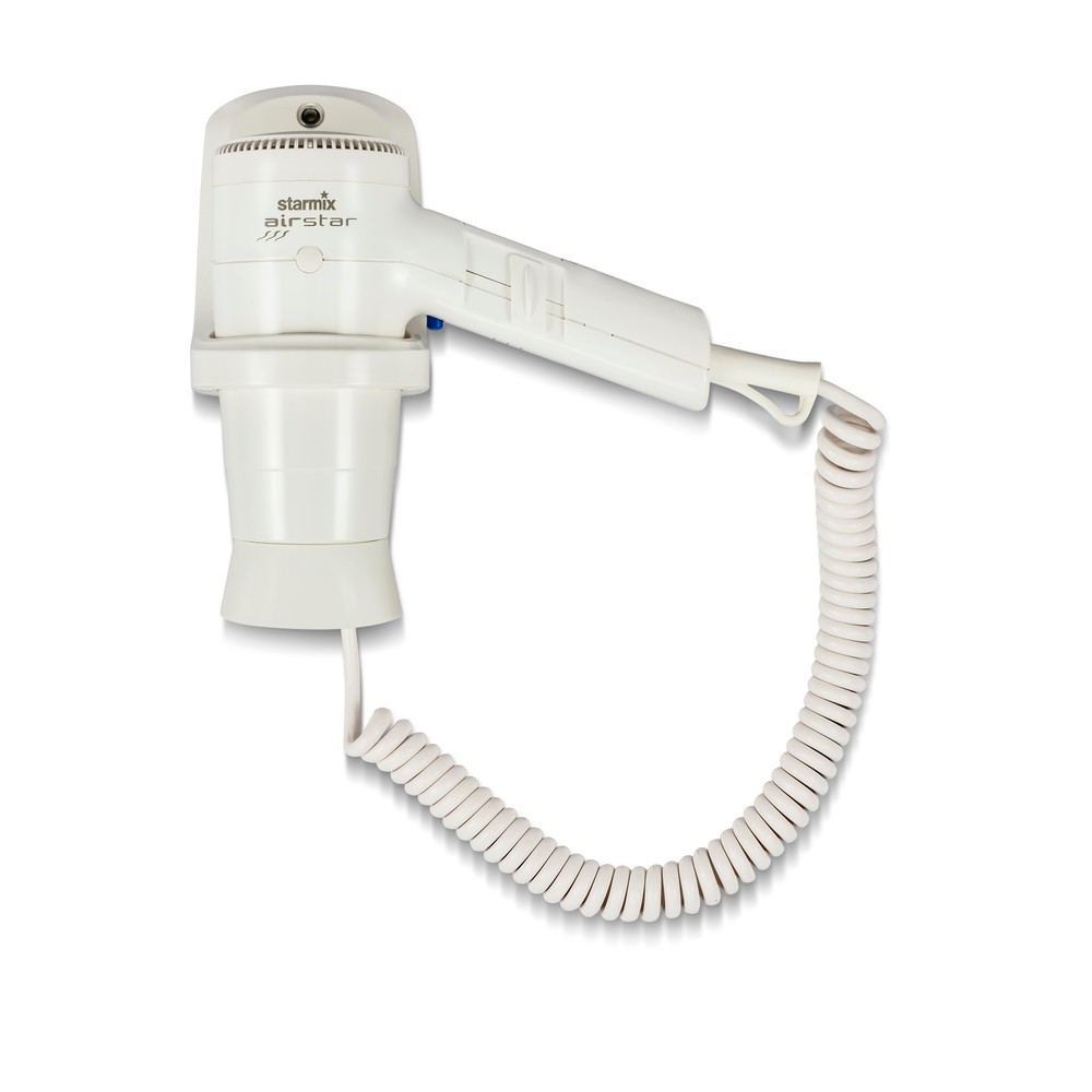 Imagen del producto: Secador de pelo de mano starmix HFTW 12, 1.200 W, soporte de pared inclusivo, blanco