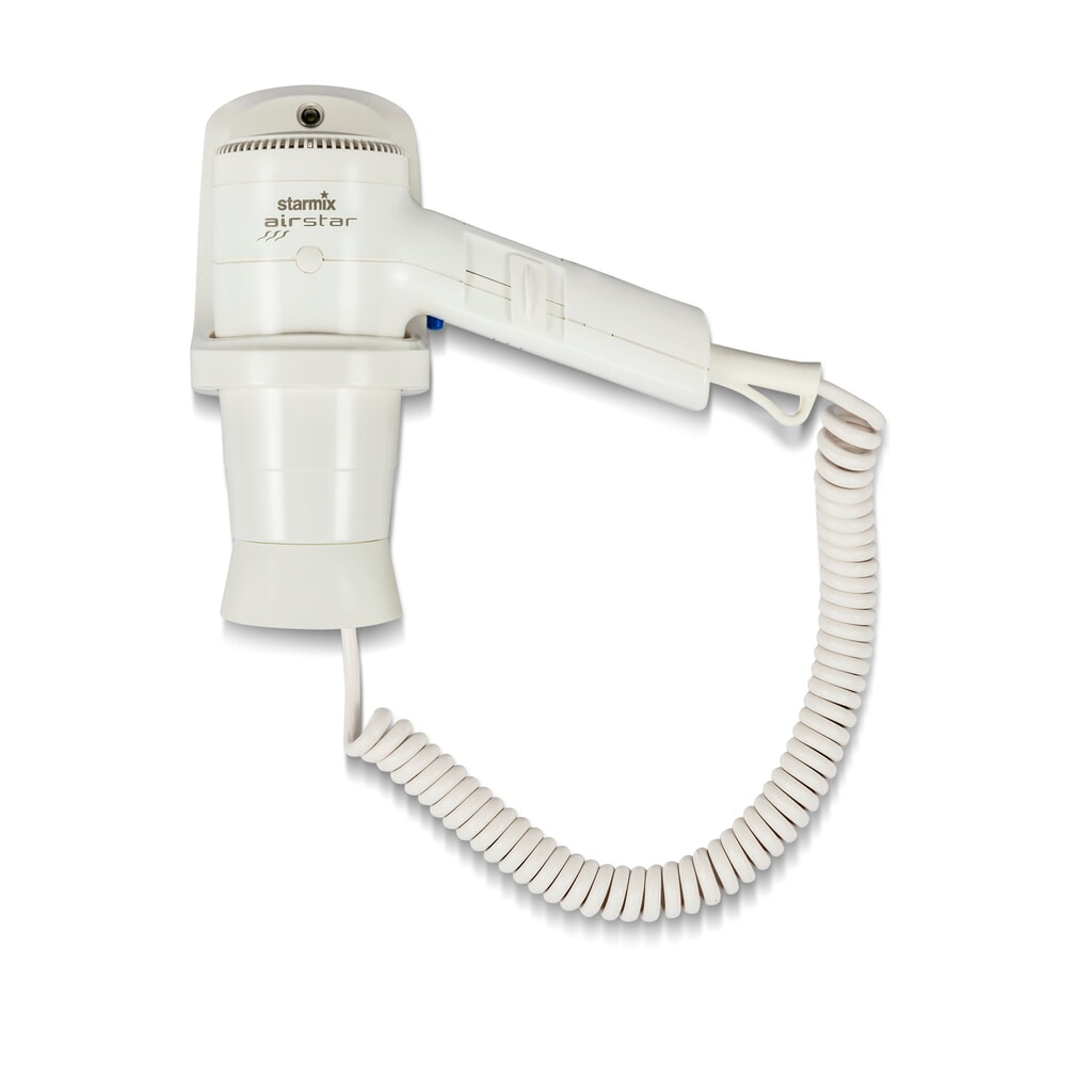 Imagen del producto: Secador de pelo de mano starmix HFTW 12, 1.200 W, soporte de pared inclusivo, blanco