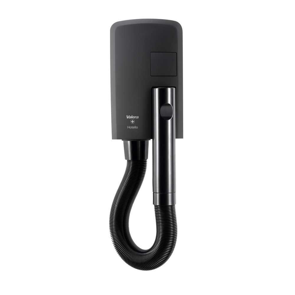 Número de imagen del producto 1: Secador de pelo de pared Air-Wolf Hotello para áreas públicas, negro
