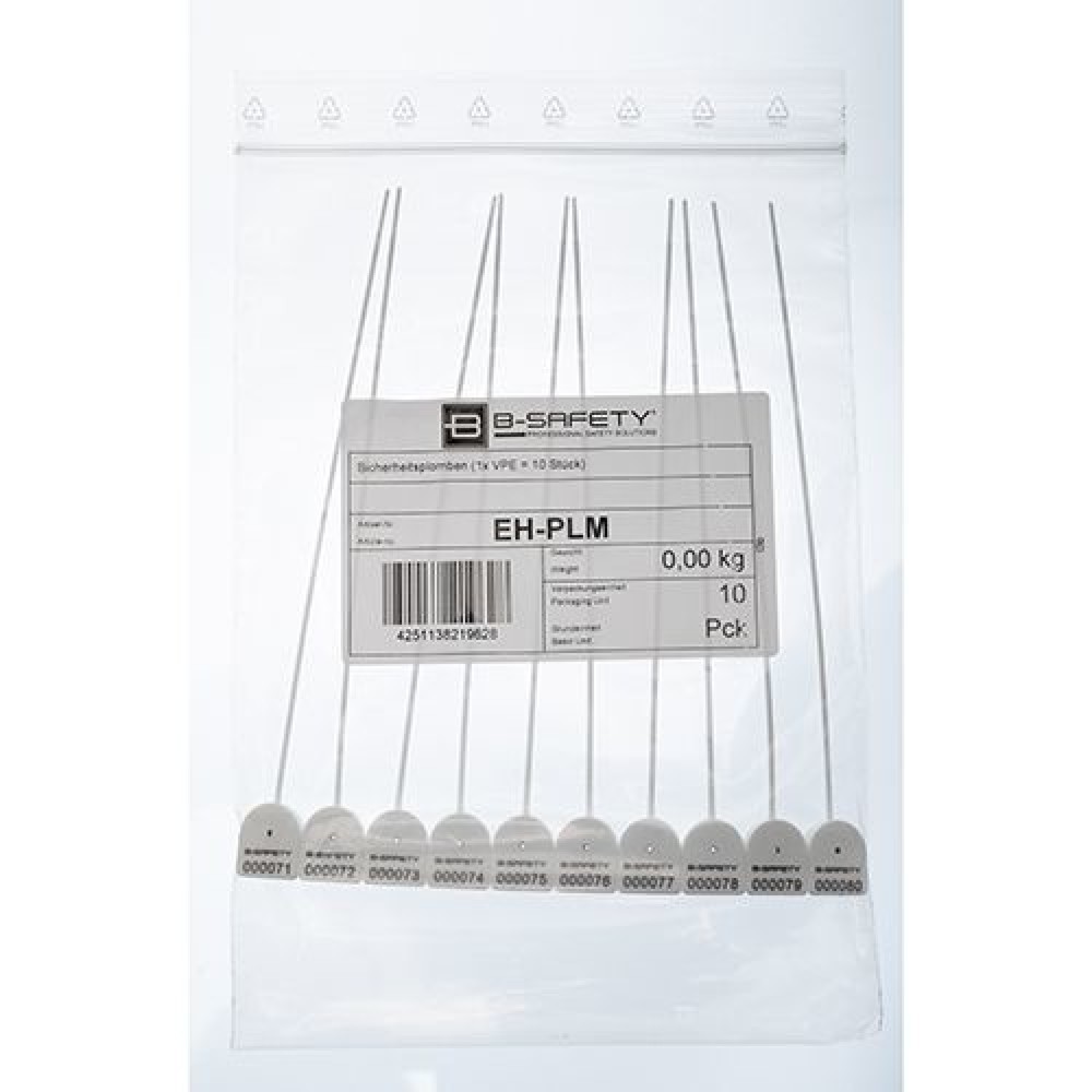 Imagen del producto: Sellos de seguridad B-Safety para botiquín de primeros auxilios, 10 ud/caja