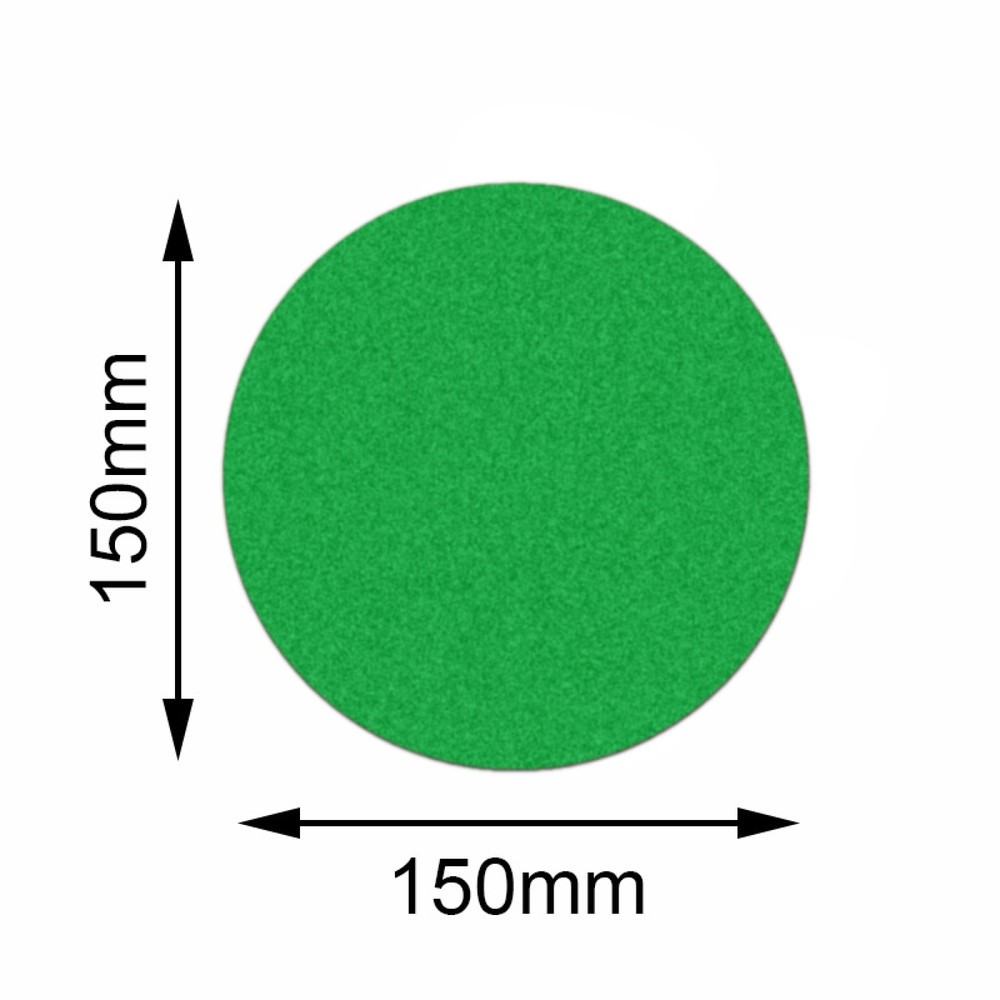Imagen del producto: Trazadora de líneas Safety de Mehlhose, círculo, verde, 150 mm, 10 ud./UV