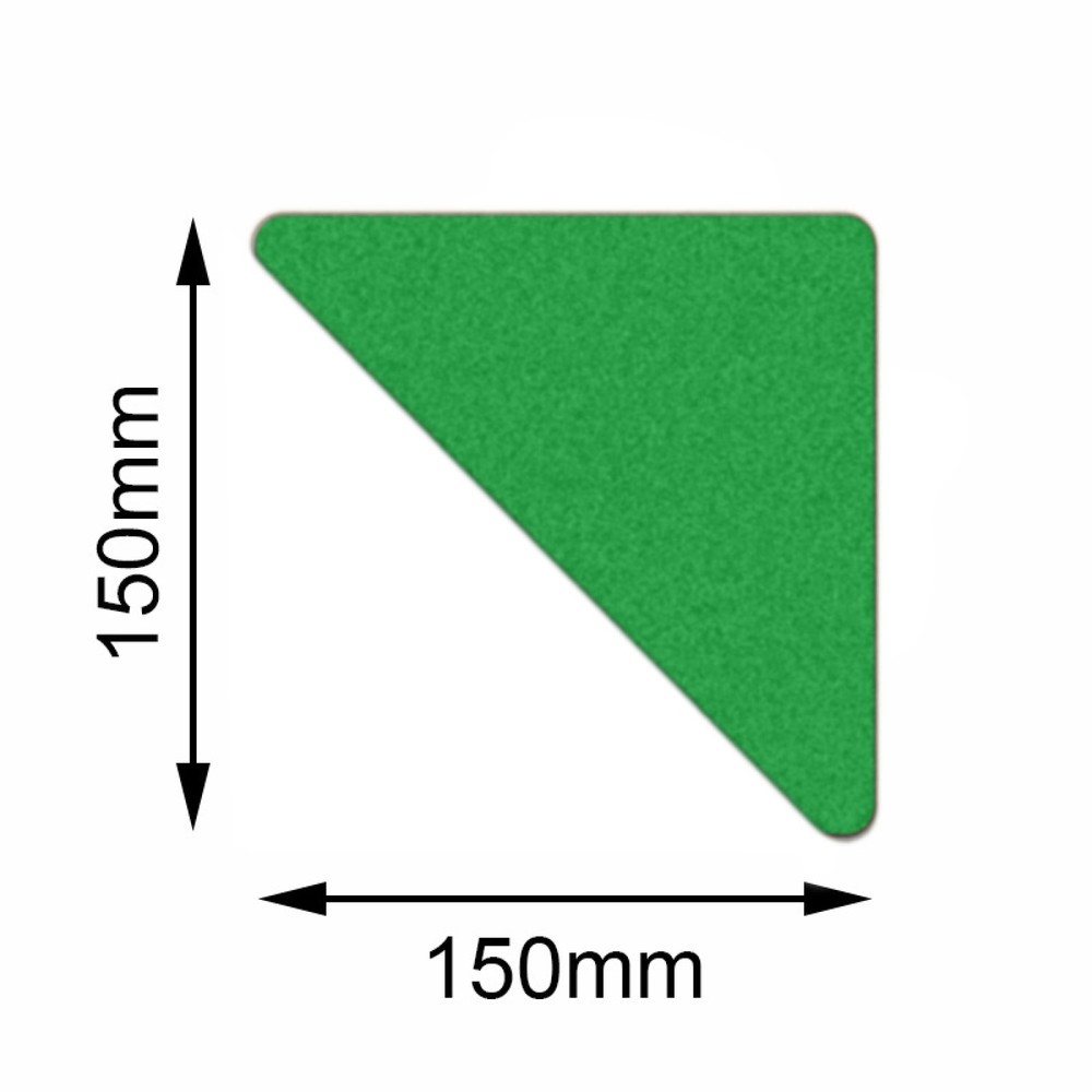 Imagen del producto: Trazadora de líneas Safety de Mehlhose, triángulo, verde, 150 x 150 mm, 10 ud./UV