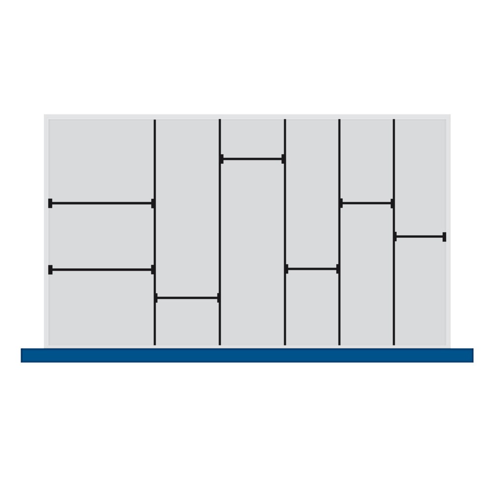 Imagen del producto: Divisores de fondo y paredes enchufables, 5 separadores, altura frontal desde 150 mm