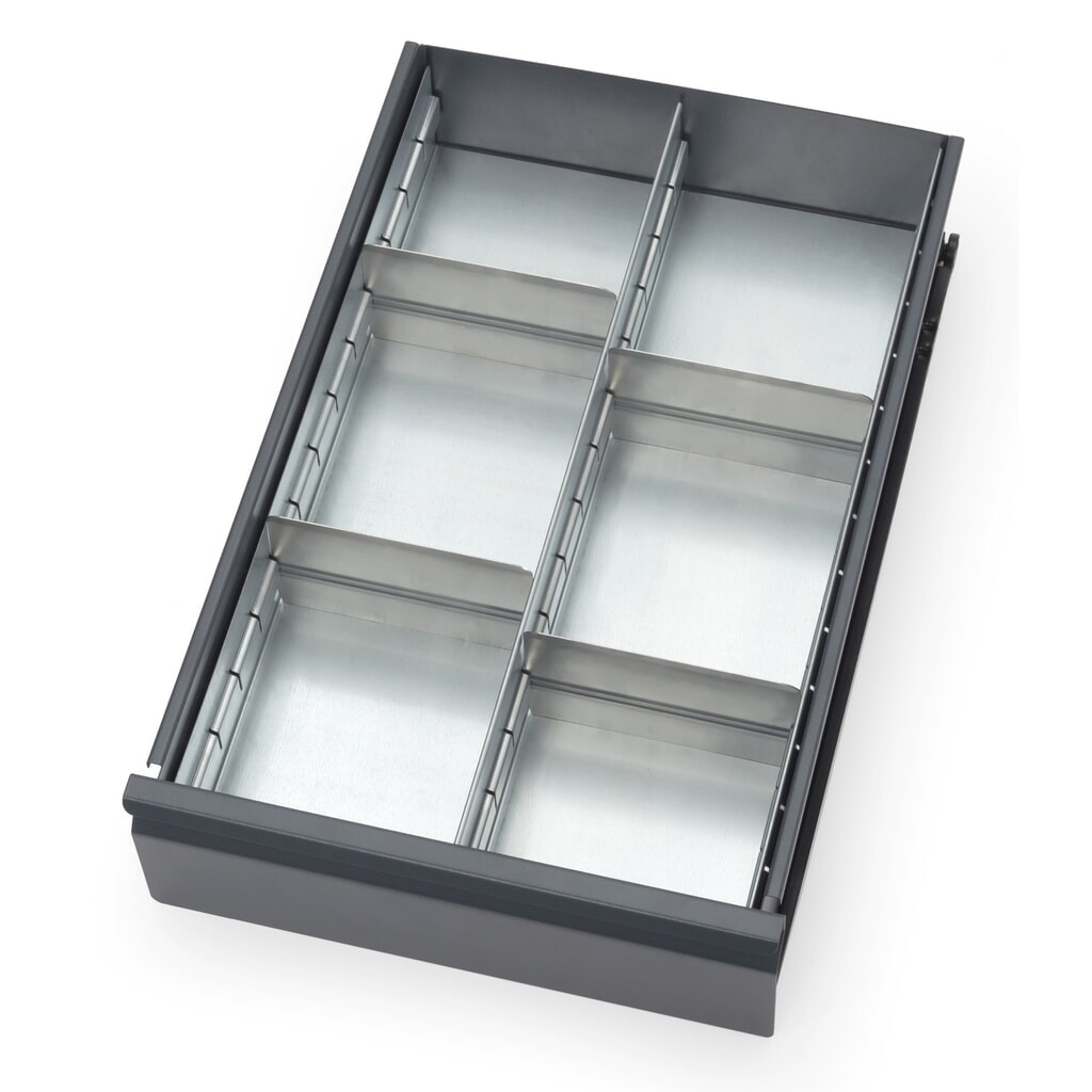 Imagen del producto: Separador de cajones para carro|plataforma de taller fetra®, 6 compartimentos