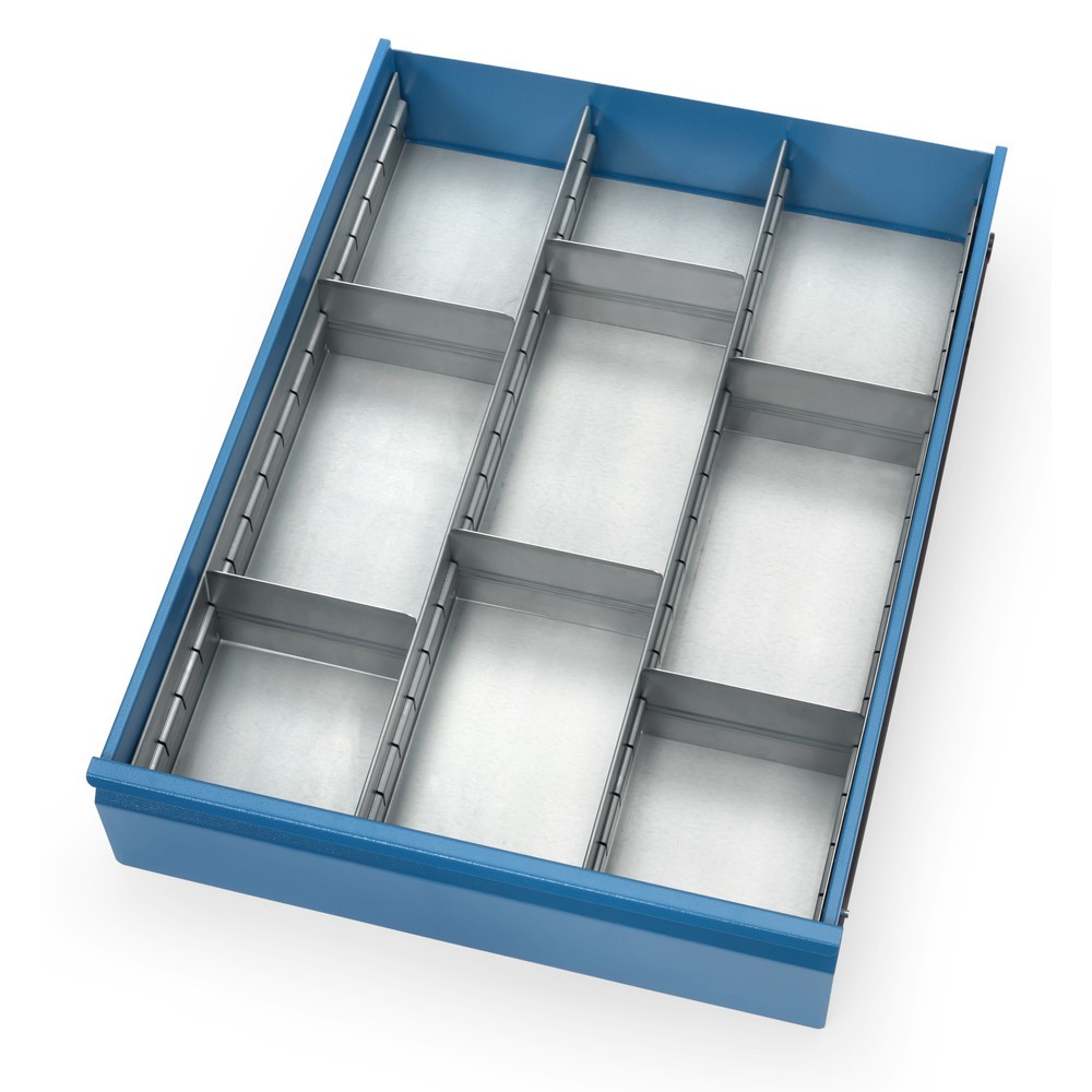 Imagen del producto: Divisor de cajones para carro|plataforma de taller fetra®, 9 compartimentos, para módulo con cajones