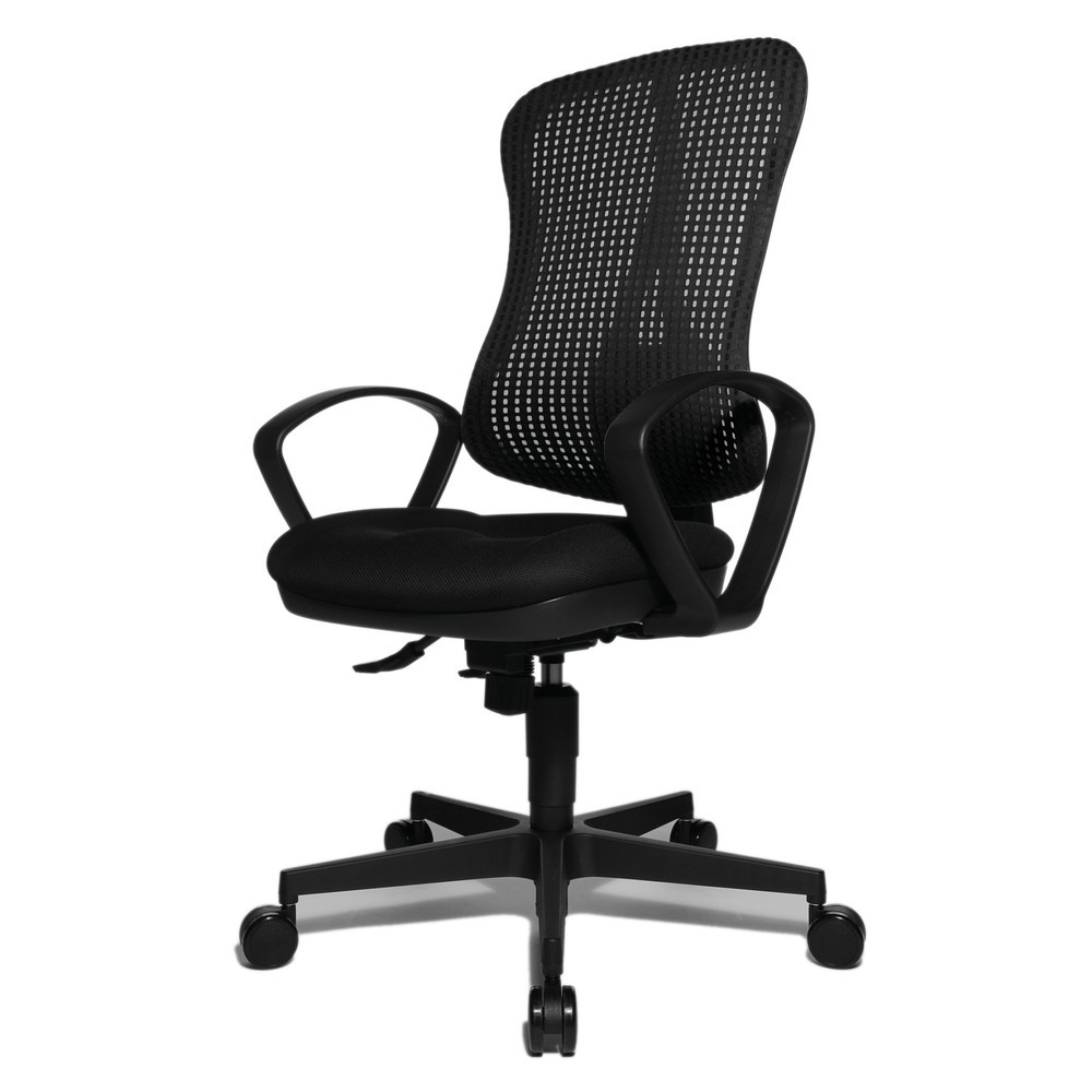 Número de imagen del producto 3: Silla de oficina giratoria Topstar® Point SY, asiento moldeado, negro/negro