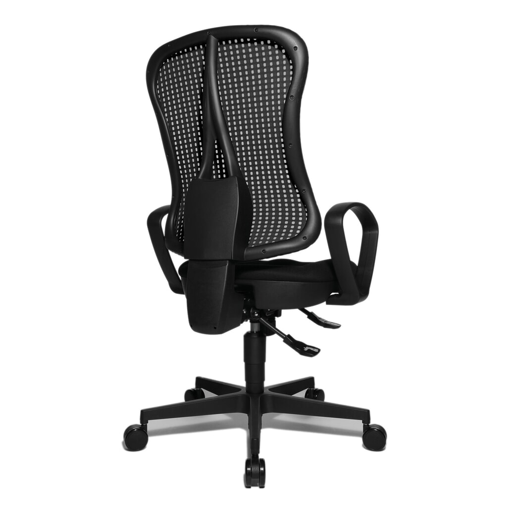 Número de imagen del producto 5: Silla de oficina giratoria Topstar® Point SY, asiento moldeado, negro/negro
