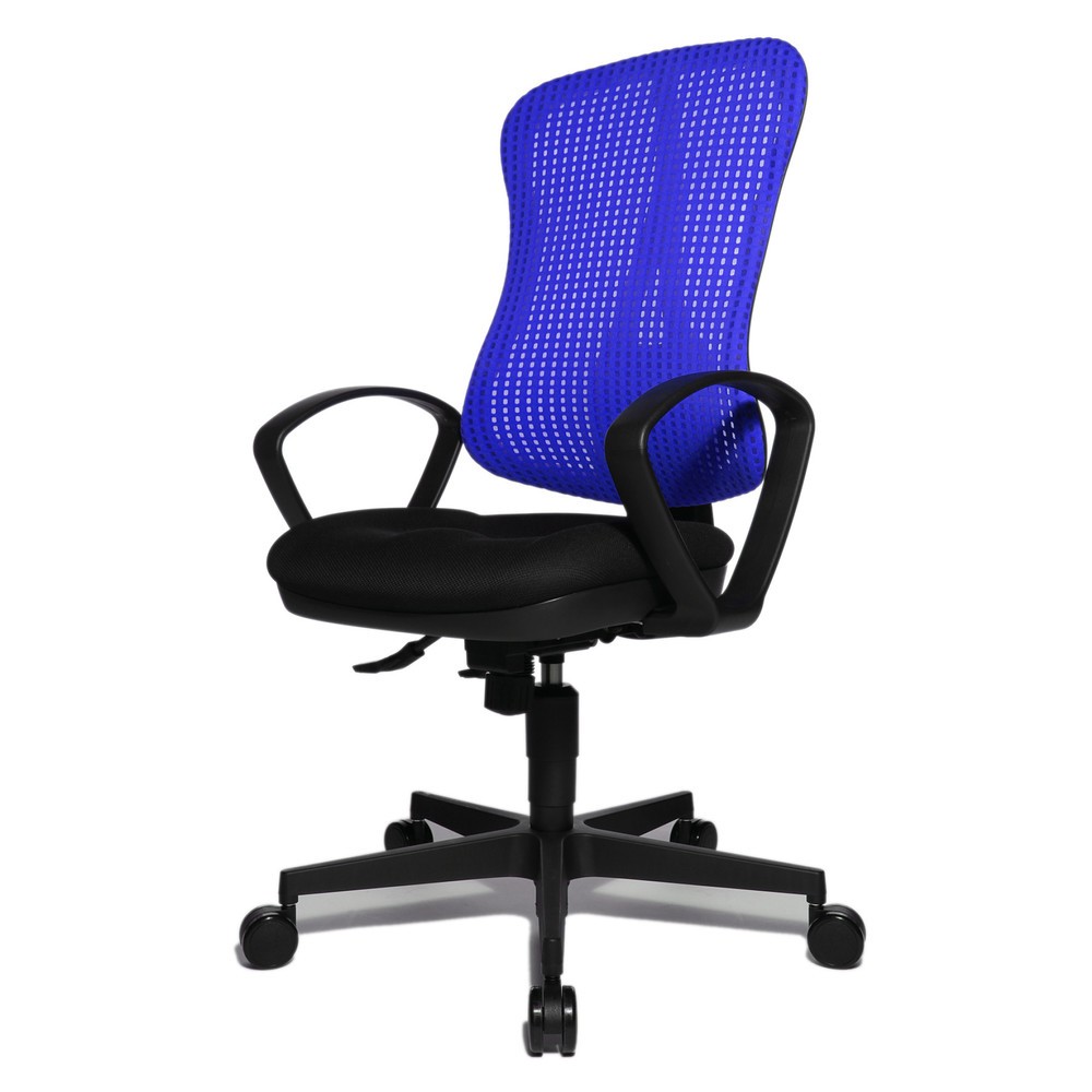 Número de imagen del producto 3: Silla de oficina giratoria Topstar® Point SY, asiento moldeado, azul oscuro/negro
