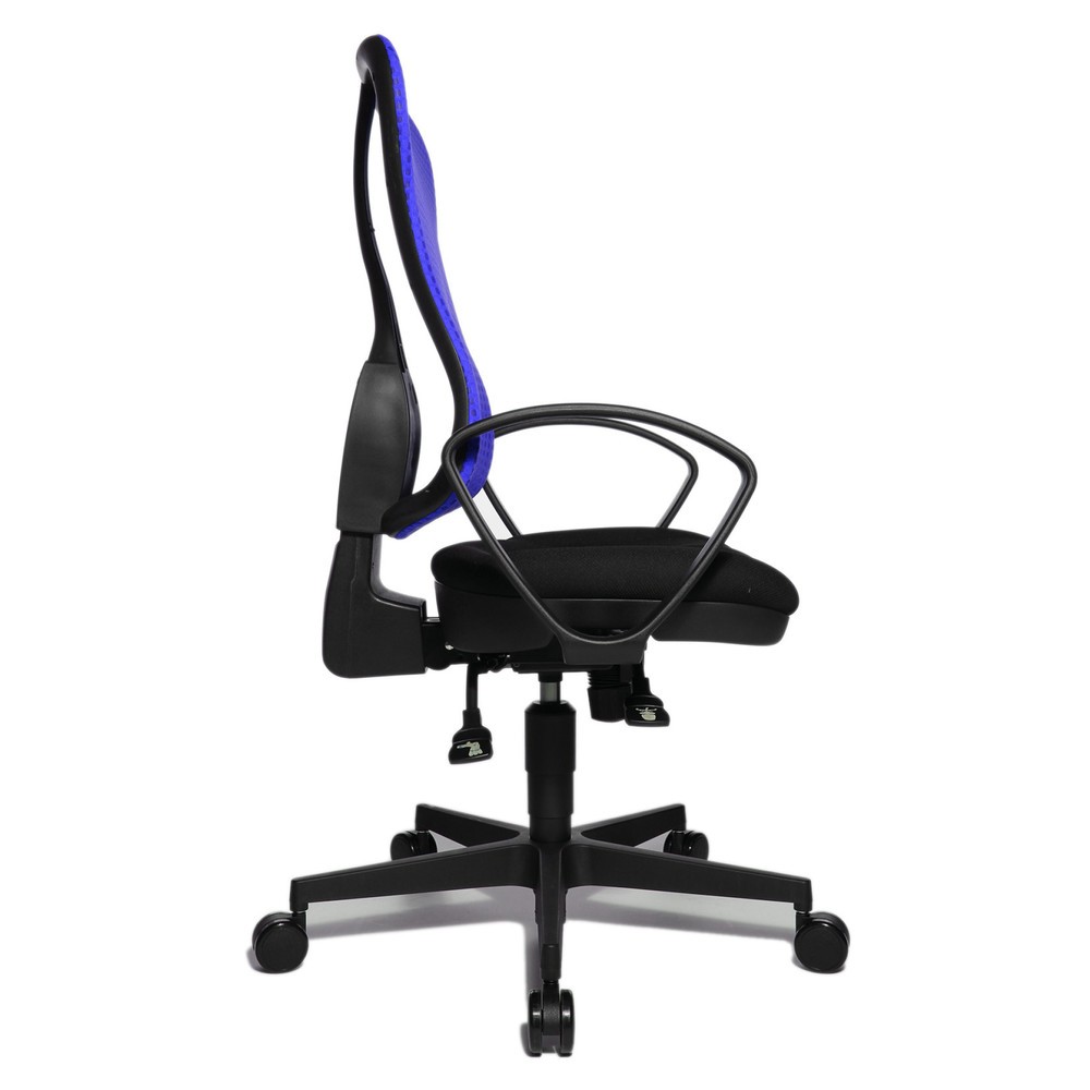 Número de imagen del producto 4: Silla de oficina giratoria Topstar® Point SY, asiento moldeado, azul oscuro/negro