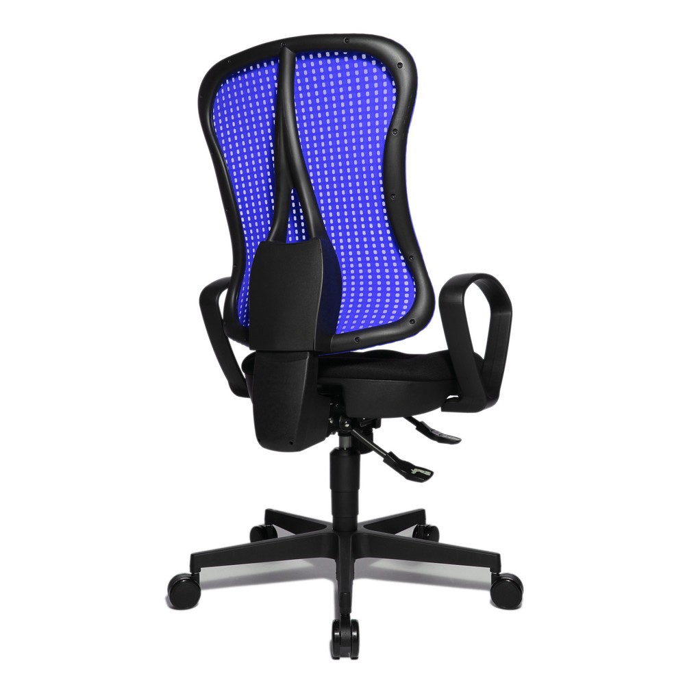 Número de imagen del producto 5: Silla de oficina giratoria Topstar® Point SY, asiento moldeado, azul oscuro/negro