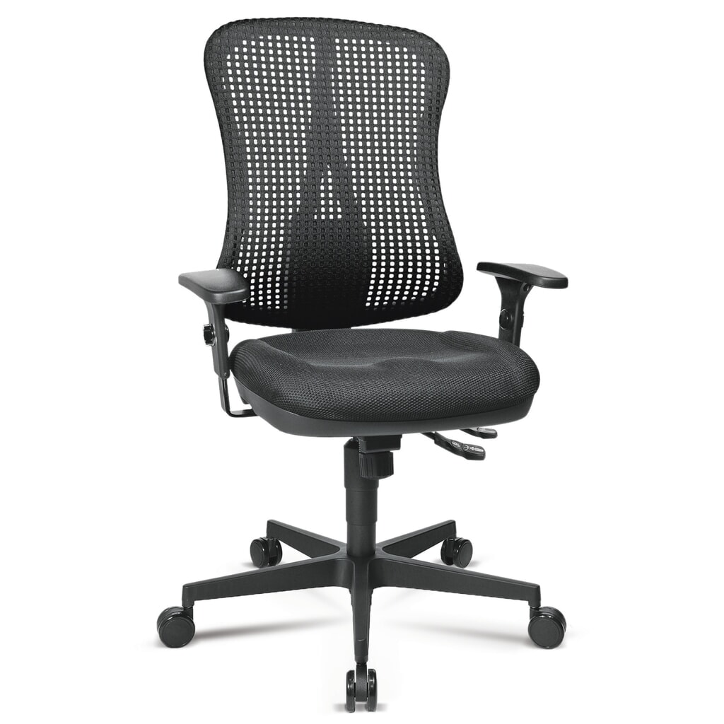Número de imagen del producto 1: Silla de oficina giratoria Topstar® Point SY, asiento moldeado, negro/negro