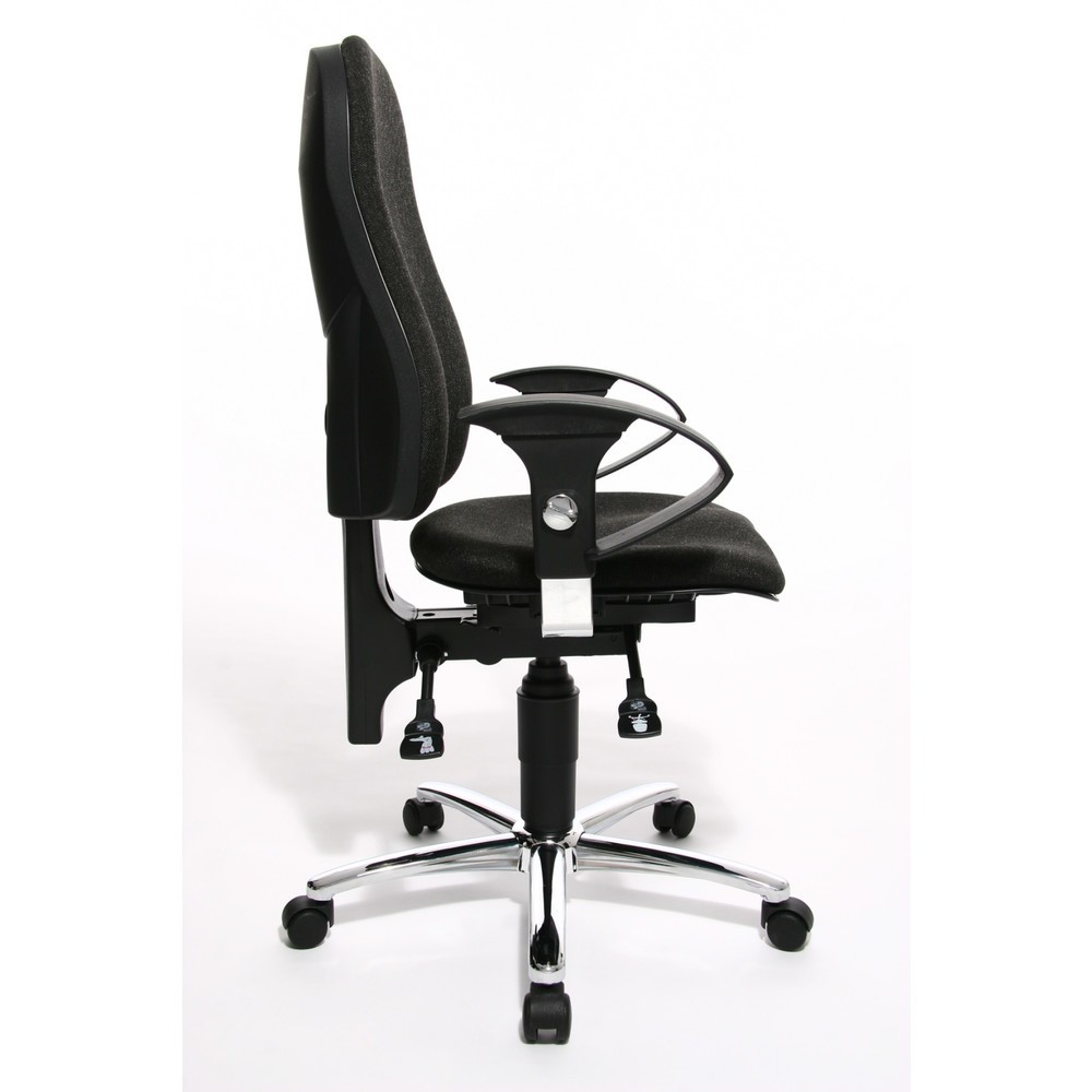 Número de imagen del producto 3: Silla de oficina giratoria Topstar® Ortho 10, apoyabrazos de altura ajustable, antracita
