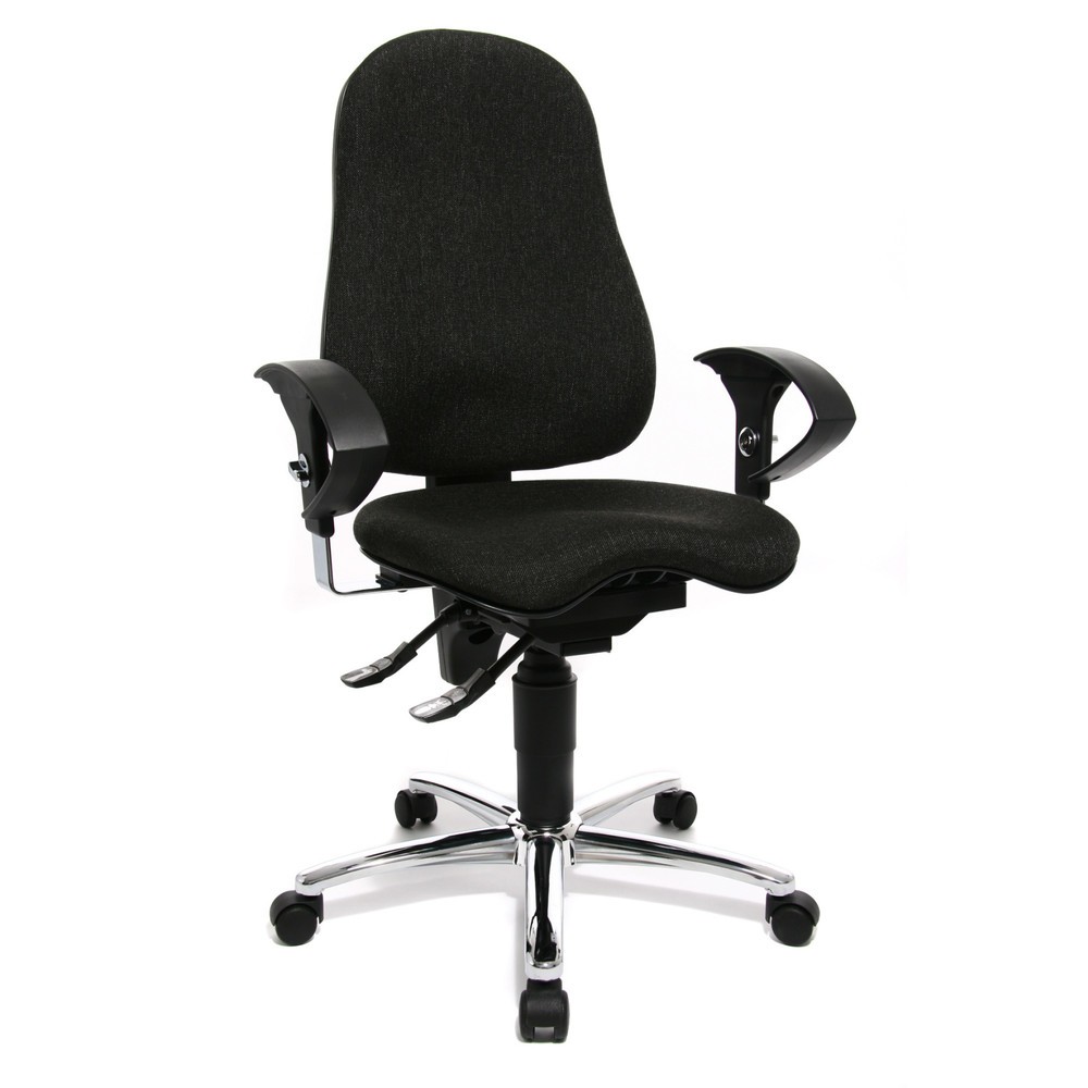 Número de imagen del producto 6: Silla de oficina giratoria Topstar® Ortho 10, apoyabrazos de altura ajustable, antracita