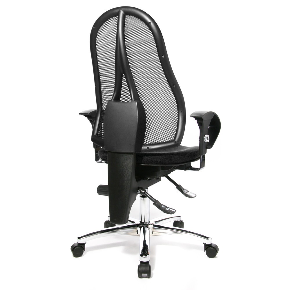 Número de imagen del producto 5: Silla de oficina giratoria Topstar® Ortho 15, respaldo de malla, apoyabrazos de altura ajustable, antracita