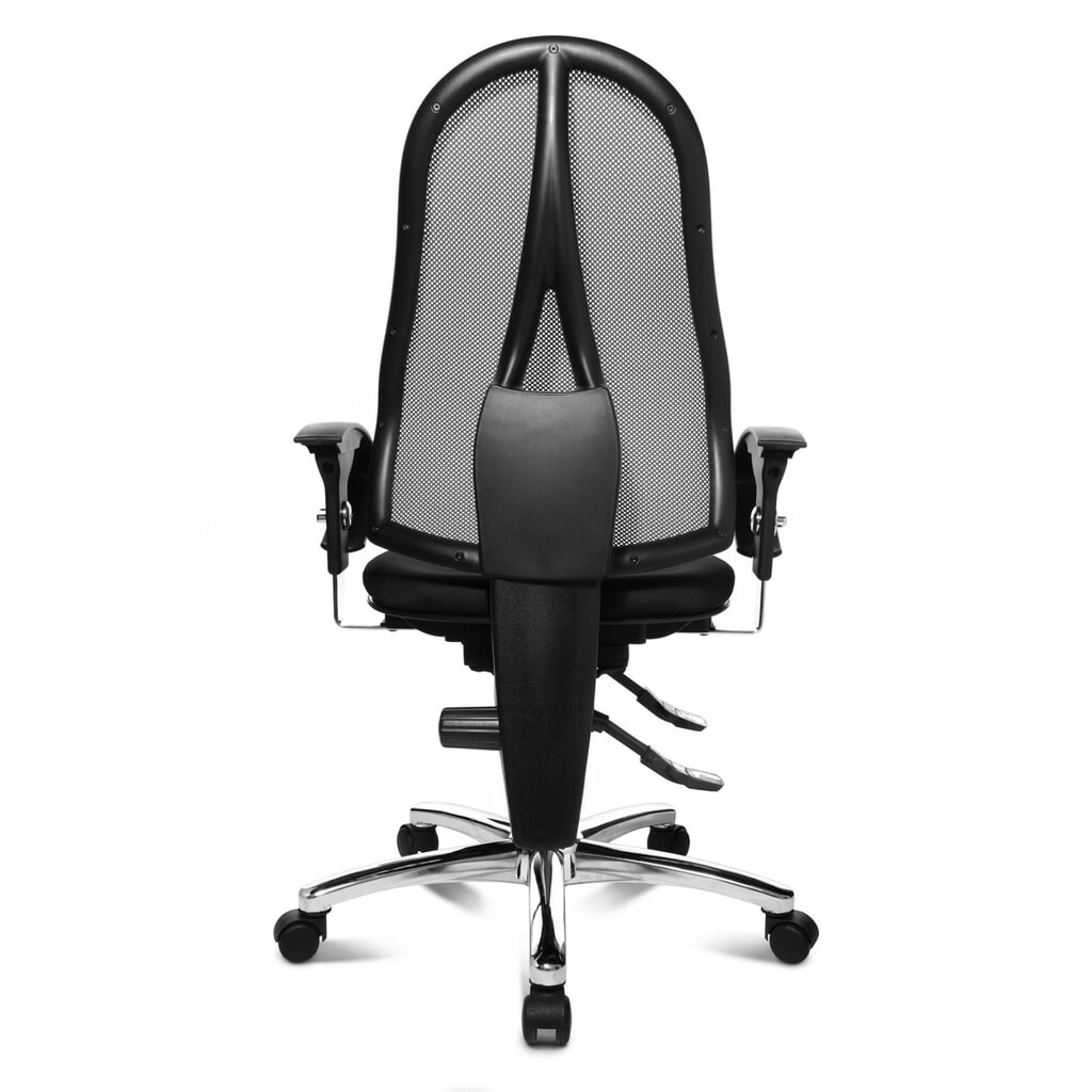 Número de imagen del producto 3: Silla de oficina giratoria Topstar® Ortho 15, respaldo de malla, apoyabrazos de altura ajustable, negro