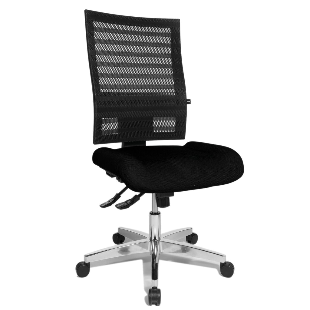Número de imagen del producto 2: Silla de oficina giratoria Topstar® P91-NET, respaldo de malla negro, asiento negro